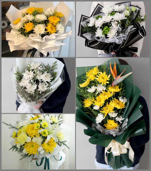 山西晋中介休市绵山镇谢峪村白事花束代送